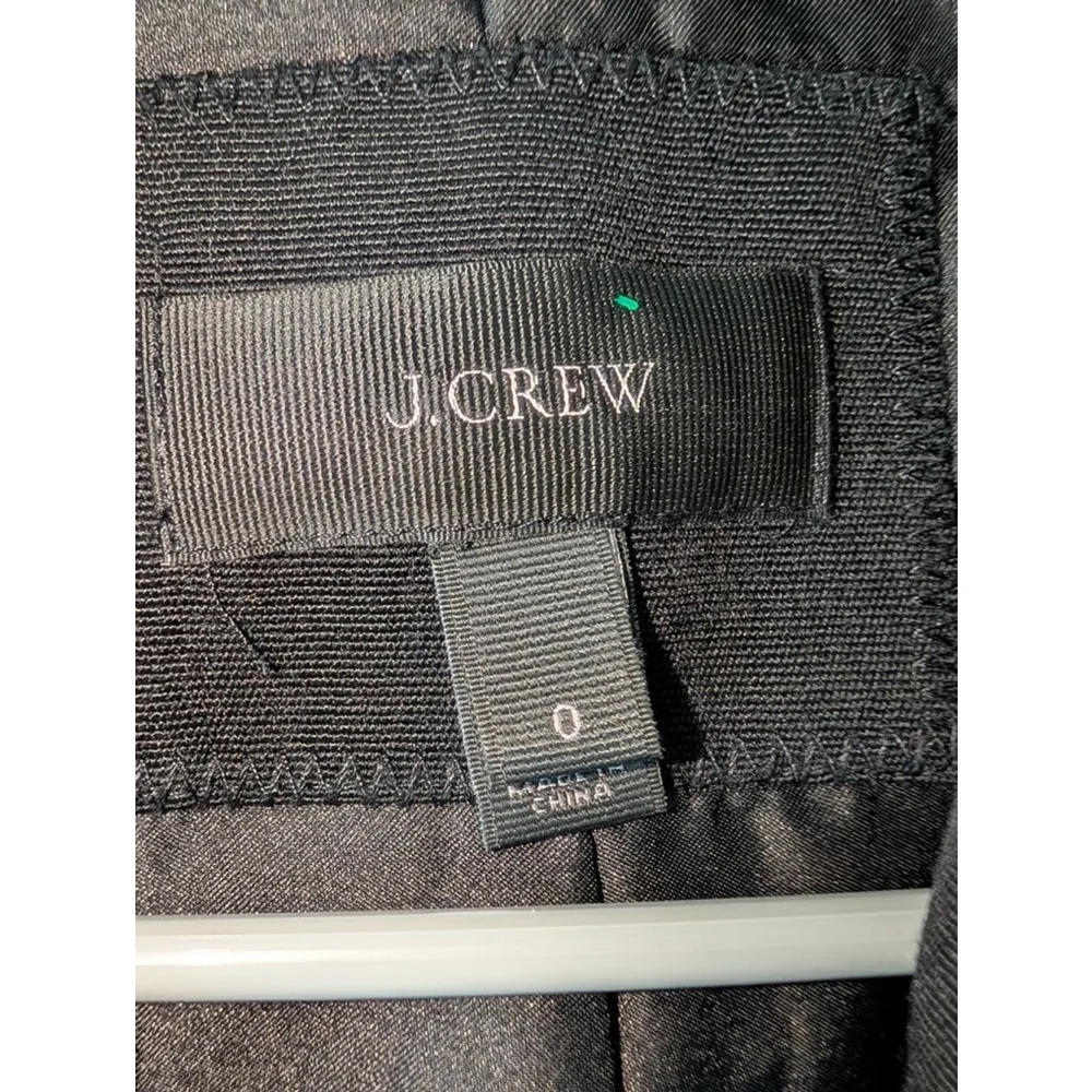 J. Crew Black 100% Wool Blazer Women's Size 0